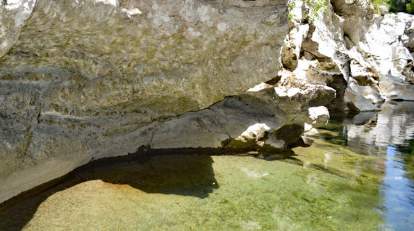 Am Calorefluss im Cilento Nationalpark