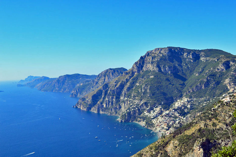 Blick auf die Amalfiküste & Positano