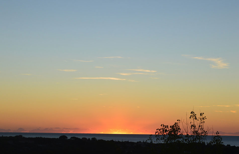 Tramonto sul mare - Sonnenuntergang ueber dem Meer