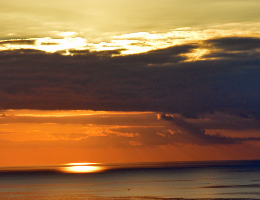 Cilentoküste, Sonnenuntergang über dem Meer