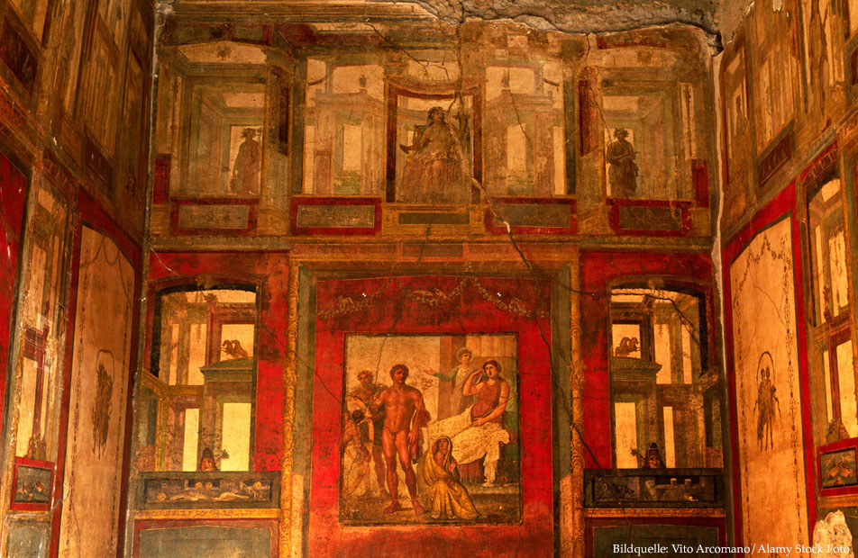 Bild aus dem Haus der Vettii in Pompei