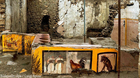Bild von einem gut erhaltenen Fast-Food in Pompei