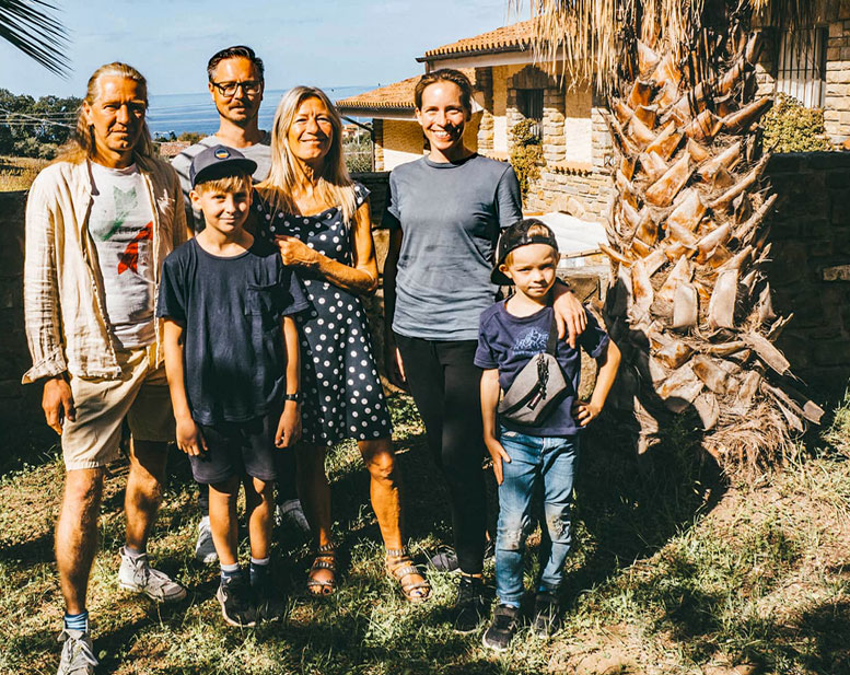 Jenny, Andreas und ihre Kinder bei uns im Cilento