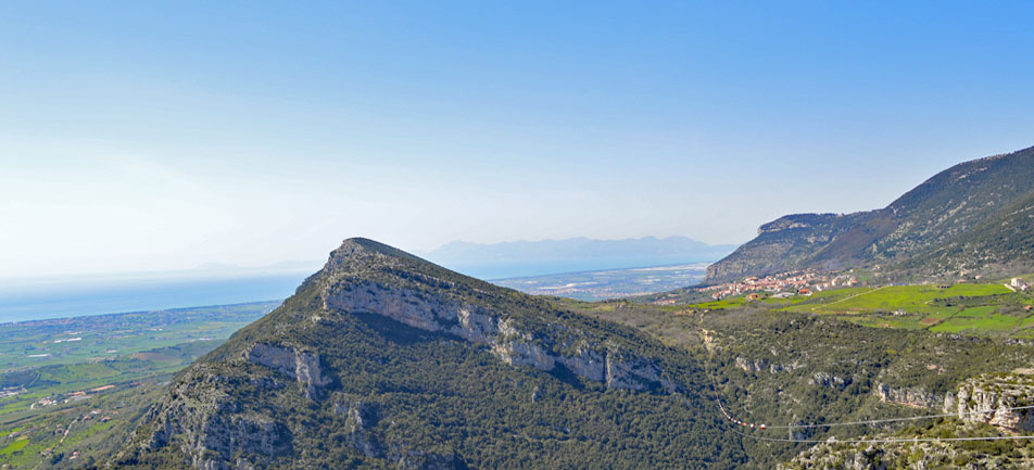 Panoramablick auf die Bucht von Castellabate